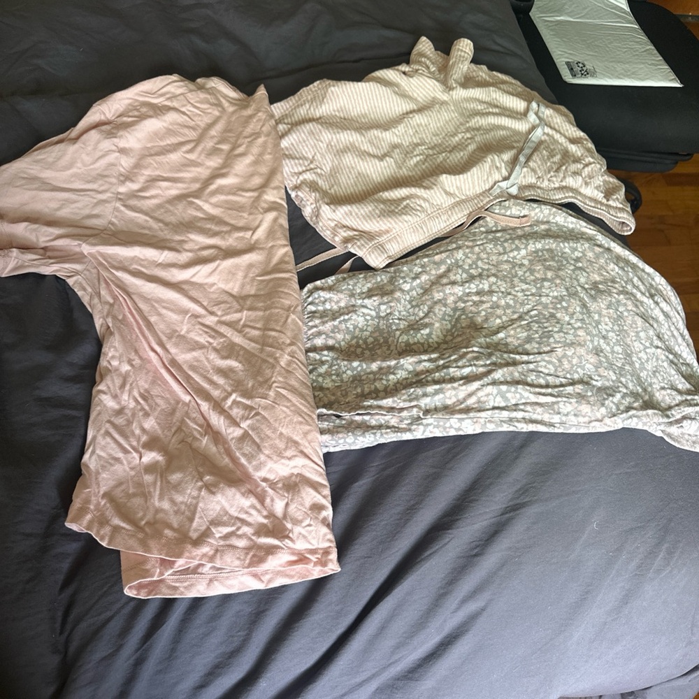 Women’s Soft Pink Sleepwear Top and Bottom Set